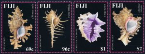 Fiji 2002 Murex Shells Set of 4 SG1166-1169 MNH