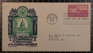 Scott 992 - 3 Cents Legislative - Staehle FDC Typed Address Planty 992-7