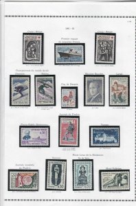 france 1961-62 stamps page ref 19785