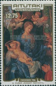 Aitutaki 1987 SG570 $2.75 Christmas Hurricane Relief MNH