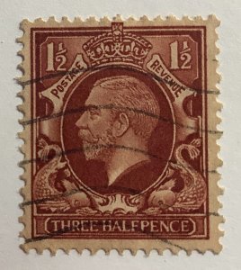 Great Britain 1934 Scott  212 used - 1½p, George V