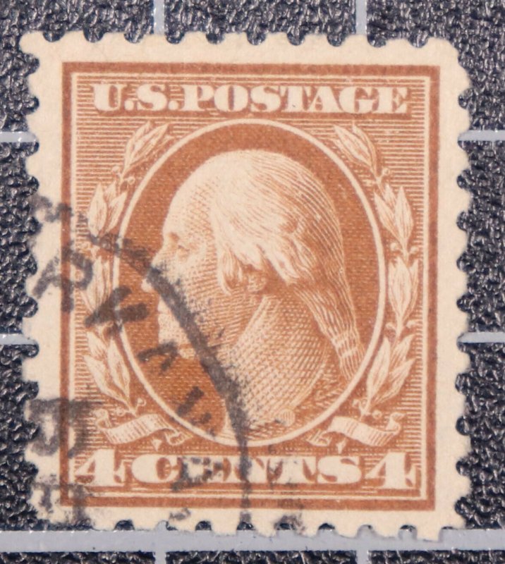 Scott 465 4 Cents Washington Used Nice Stamp SCV $2.25