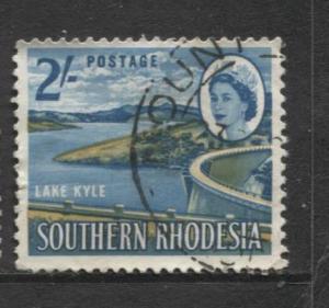 Southern Rhodesia- Scott 104 - QEII Definitives -1964 - Used- Single 2/- Stamp