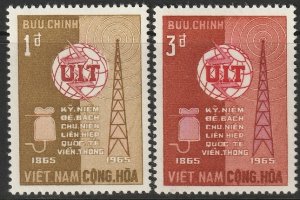 South Vietnam 1965 Sc 253-4 set MNH**