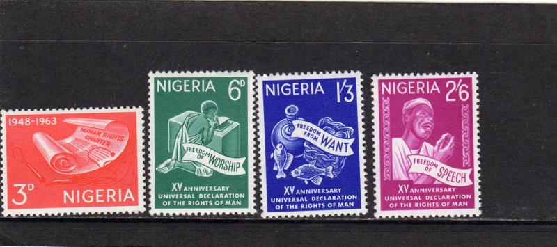 Nigeria 1963 15th Anniv of Human Rights MNH