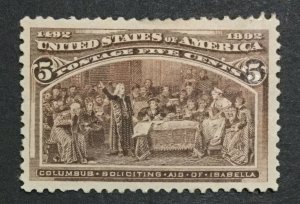 MOMEN: US #234 MINT OG H #31738