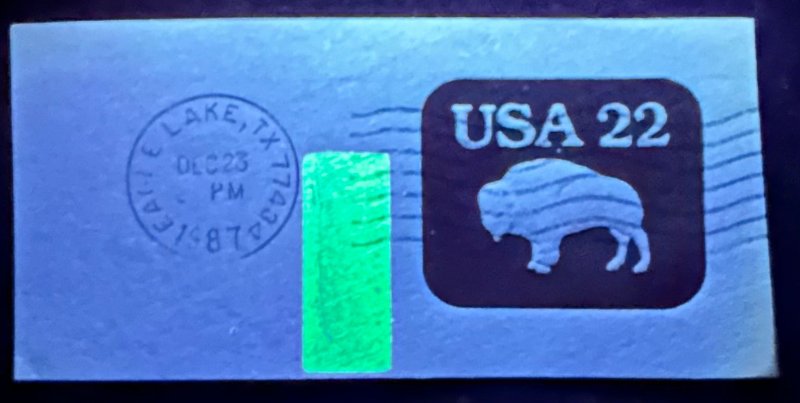 US #U608 Used w/1987 postmark 22c (Bar Tagged) [US28-15]