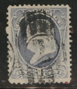 USA Scott 182 used 1879 soft porus paper secret mark 