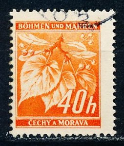 Bohemia and Moravia #25 Single Used