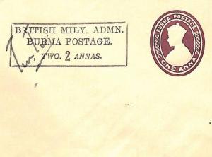 MS4031 KGV BURMA Military Stationery 2A