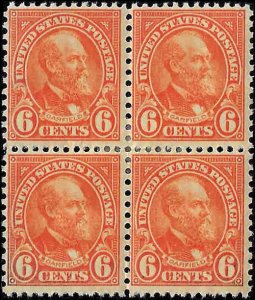 638 Mint,OG,HR... Block of 4... SCV $8.00