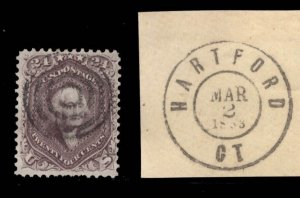 MOMEN: US STAMPS #78 USED ON PIECE LOT #89206*