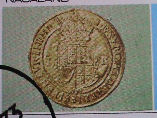​NAGALAND-1973 WORLD FAMOUS ANCIENT COINS-ANTIQUE- CTO SHEE-VERY FINE