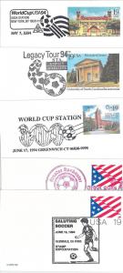 sport FOOTBALL -  POSTAL HISTORY - USA: set of 13 POSTAL STATIONERY CARDS - 1994