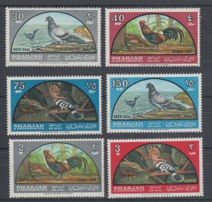 Sharjah Sc C28-C33 MNH. 1965 Birds cplt F-VF