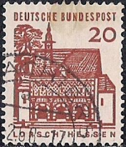 Germany #905 20pf Portico, Lorsch used VF