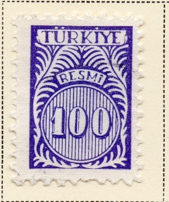 Turkey 1959 Early Issue Fine Mint Hinged 100k. 086034