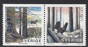 Sweden #2376-77 MNH Pair, forest issued 2000