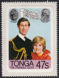 Tonga 1981 MH Sc #486 47s Prince Charles, Princess Diana