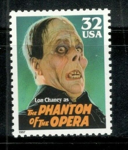 3168 Lon Chaney (The Phantom Of The Opera) Single Stamp Mint/nh FREE SHIPPING