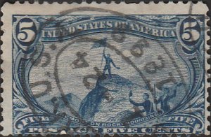 # 288 Dull Blue Used John Charles Fremont On The Rocky Mountains