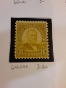 United States #640               MNH