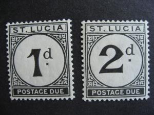 ST LUCIA J3-4 nice MH stamps, check them out!