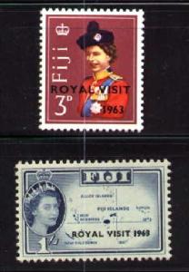 Royal Visit of Queen Elizabeth II 1963 Fiji SC#196-7 MNH set