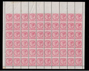 Prince Edward Island #5d Very Fine Never Hinged Imperf Full Sheet Of Sixty 