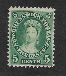 1860 New Brunswick #8 5¢ Queen Victoria NG