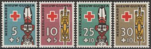 EDSROOM-16912 Netherlands New Guinea B15-18 MNH 1958 Complete Red Cross
