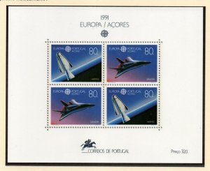 Portugal  Azores Sc 396 1991  Europa stamp sheet mint NH