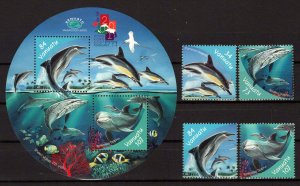 Vanuatu 772-775a MNH Marine Life Fish Dolphins ZAYIX 0624M0012