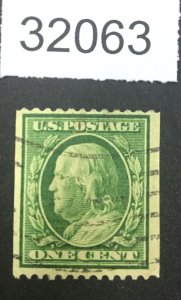 US STAMPS #385 USED LOT #32063