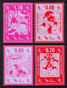 New Zealand 2022 - 2023 Year of the Rabbit Complete Mint MNH Set