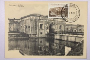 Belgium 1954 Le Fort Breendonk Maxi Card - L39412