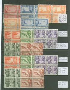 Cayman Islands #100-108av Unused Multiple