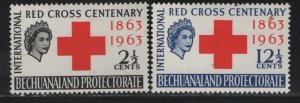 BECHUANALAND PROTECTORATE 195-196  MINT HINGED SET