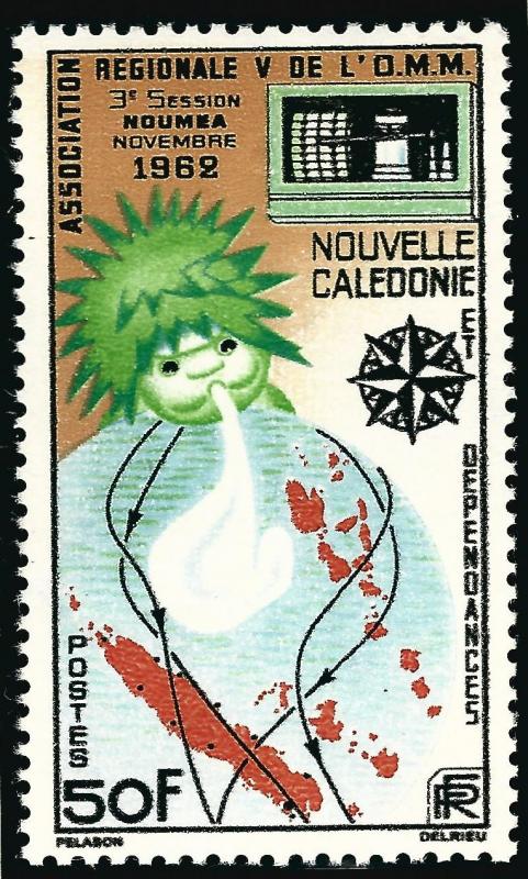 New Caledonia1962 #322 F-VF MNH...Fill in a High Value Spot!