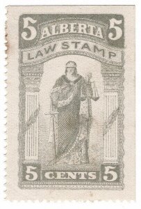 (I.B) Canada Revenue : Alberta Law Stamp 5c