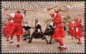 Croatia 2023 MNH Stamps Scott 1323 Euromed Festival Folklore Sword Dance