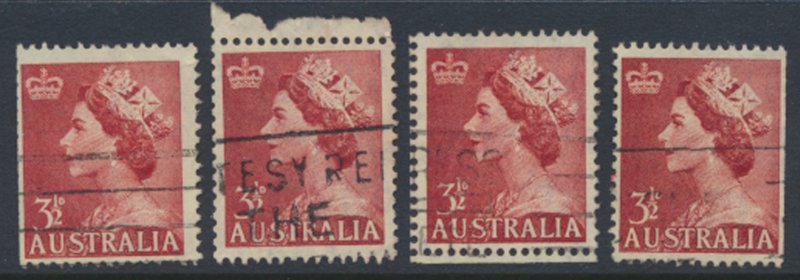 Australia SG 262a  SC# 258  noted for position shifts & margins 1956 Used see...