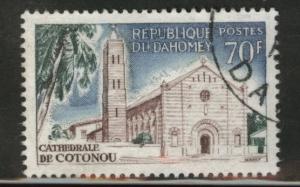 Dahomey Scott 214 used CTO cathedral stamp