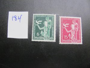 GERMANY 1936 MNH SC 477-478 SET VF/XF 18 EUROS (184)