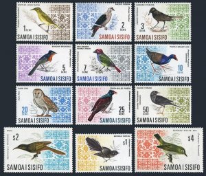 Samoa 265-274B, MNH. Mi 152-161,199-200. Birds 1967. Wattled honey-eater,Mao,Owl