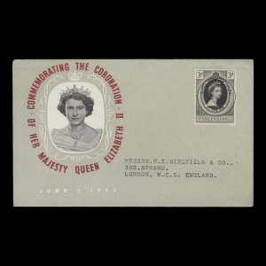 Ascension 1953 (FDC) 3d Coronation ✔️