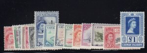 Cayman Islands Scott # 135 - 149 set VF OG mint light hinged cv $125 ! see pic !