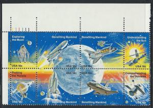UNITED STATES SC# 1919a F-VF MNH 1981 Pl#111111 B/8 UL