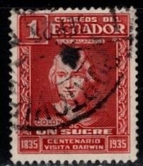 Ecuador - #344 Columbus  - Used