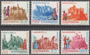 Luxembourg #B276-81  MNH F-VF CV $2.60 (SU1369)